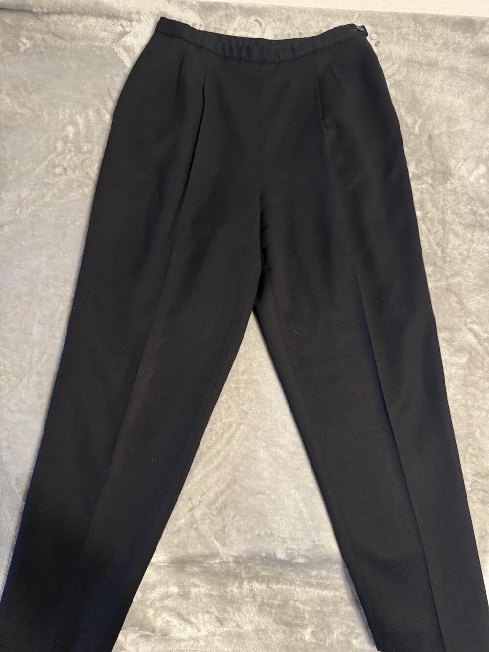 Pendleton Womens 14 Wool Dress Pants Slacks Lined Side Zip Black High Rise